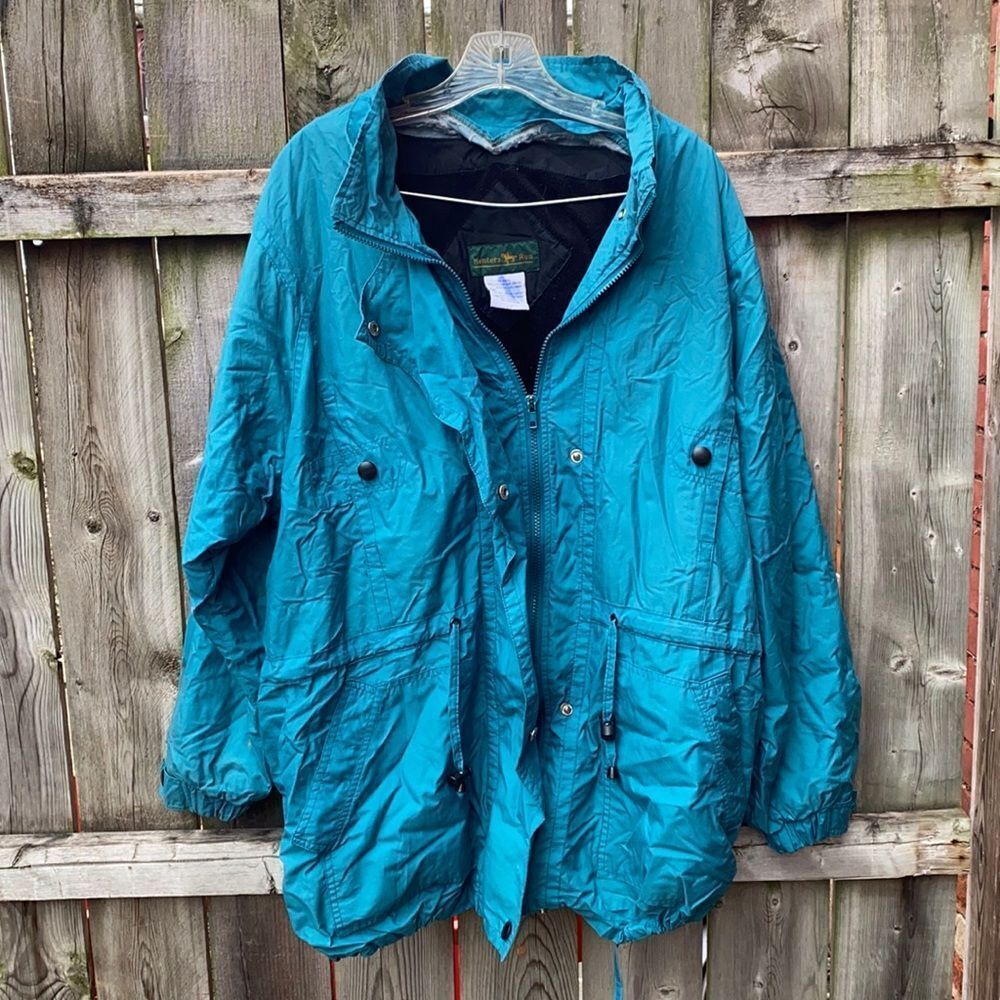 Hunters Run teal coat sz. L